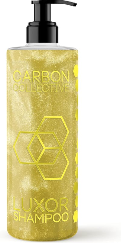 CARBON COLLECTIVE - Luxor - Gold Flakes Infused - Oud Wood Parfum Luxury Scent - Shampoo - 500ml
