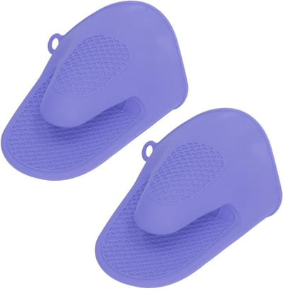 Allecto - Hittebestendige ovenhandschoenen - Mini-ovenhandschoenen - Brandwondwerend en veilig - Paars - Kookhandschoenen - Perfect voor koken en b...