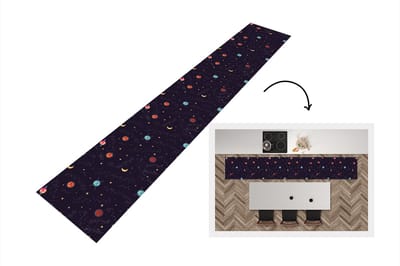 Keukenloper - Loper keuken - Planeten - Sterren - Patronen - 300x50 cm - Keukenloper vinyl