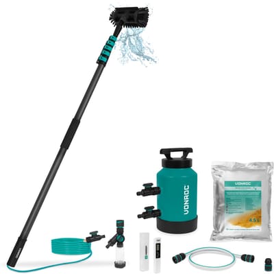 VONROC 3K Full Carbon Telescopische Wasborstel - 7,5 m en DI-Puurwaterfilter - Complete Set