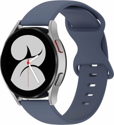 By Qubix - Geschikt voor Garmin bandje - Geschikt voor Garmin Vivomove 3 / HR / Luxe / Sport / Style / Trend - Solid color sportband - Blauw - Smartwatch bandje 20mm