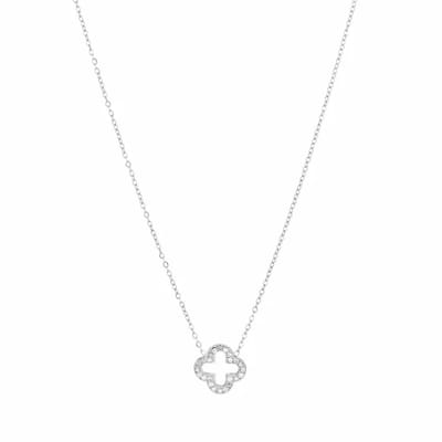 Bijoutheek Collier Klavers Strass