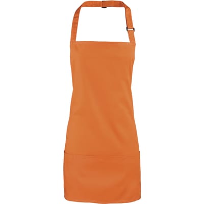 Premier Kleuren 2-in-1 schort / werkkleding (Pack of 2) (Oranje)