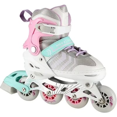 Nils Extreme NH18192 - 4-in-1 Rolschaatsen - Roze - Verstelbaar - ABEC 7