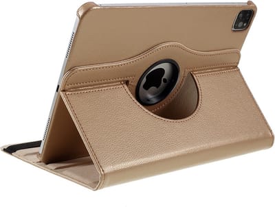 Arara Hoes Geschikt voor iPad Pro 11 inch hoes - (2022/2021/2020) - draaibaar tablethoes - bookcase - Goud