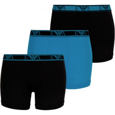 Emporio Armani Trunk  Onderbroek - Mannen - zwart/licht blauw