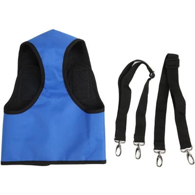 Hond Tilharnas Oxford Stof Voorpoten Tilharnas Huisdier Tilband Ondersteuning met Klittenband voor L(for 6.5-9kg) black