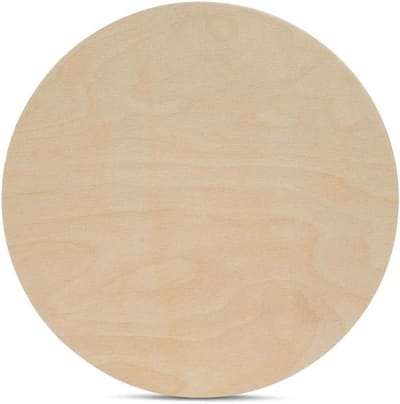 Houten Cirkels - Multiplex Platen - Houtbewerking Knutselen - Dikke Kwaliteit - 3 Stuks 15 Inch - Natuurlijk Hout
