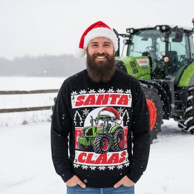 AGRIFANS® Santa Claas - Heren Hoodie - S