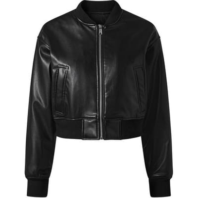 esmara Dames bikerjack of bomberjack (zwart/textuur, 34)