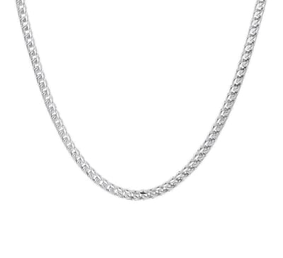 YO&NO - Ketting - Zilver -  Gourmet -  3,0 mm -  50 cm - Zilver 925
