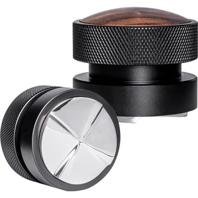 Espresso Distributietool Zelfaanpassende Verstelbare Koffie Leveler met Roestvrij Staal 4 Hellingen 53mm