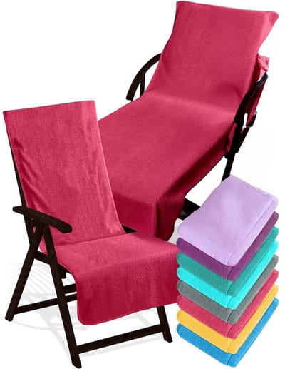 Badstof Stoelhoes - Strandbed - Hoes voor Tuinstoel