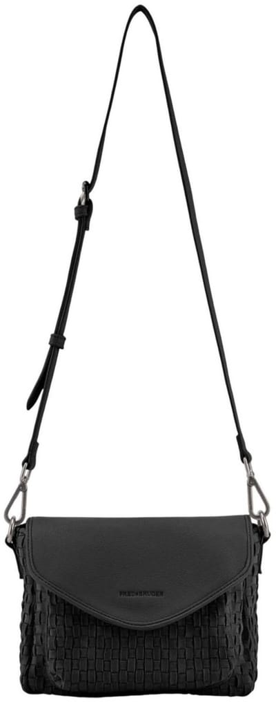 FREDsBRUDER Schoudertas Natural Flow Crossbag With Flap Black Zwart