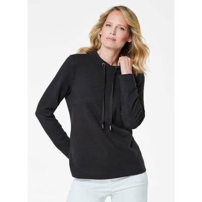 Goldner Sweatshirt Viscose trui met lange mouwen, opstaande kraag