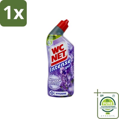 1 x WC Net - Toiletreiniger - Gel - Lavendel - Gerecycled Materiaal - 750 ml - Toilet Schoonmaak - Toilet Reiniger - Lavendel Geur - Anti-geur Toilet - Toiletgel