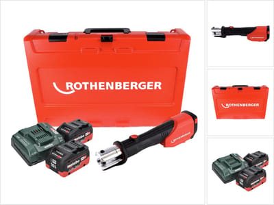 Rothenberger ROMAX 4000 CAS accu-persmachine 18 V 34 kN + 2x accu 10 Ah + oplader + koffer