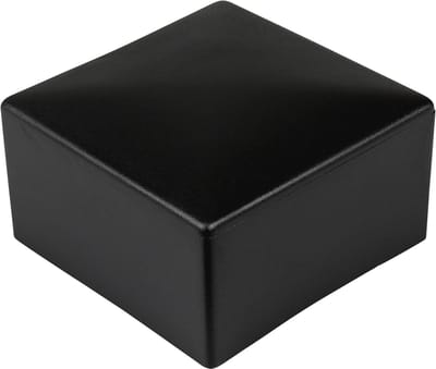 10 stuks kunststof buisdoppen, vierkant, meubelstoppen, beschermende doppen voor buizen, maten 25x25 mm - 50x50 mm