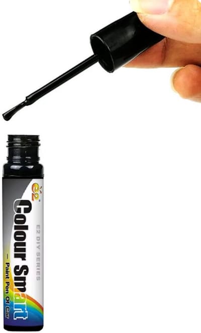 TLVX - Auto Lakstift - Hoogglans Zwart - E-Bike - Fiets - Scooter - Motor - Fatbike - Kras en Steenslag verwijderen - Glossy Black - 12ml flesje met kwastje
