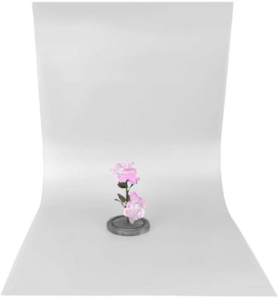 Allecto - Achtergrondbord Fotografie - PVC Achtergrondplaat - Waterdicht en slijtvast - Wit - Foto Accessoire - Perfect voor cosmetica en productfo...