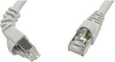 Telegärtner 100008011 RJ45 Netwerkkabel, patchkabel CAT 6A S/FTP 1.00 m Grijs Vlambestendig, Snagless 1 stuk(s)