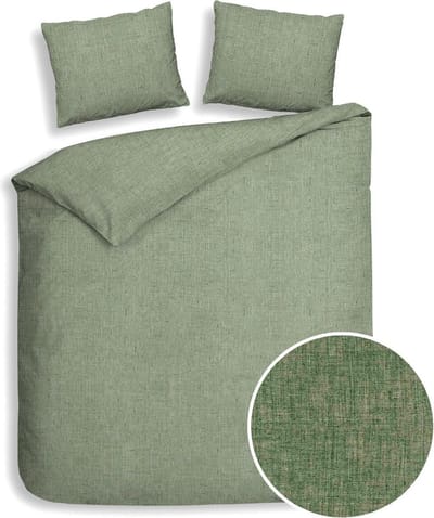 Heckettlane - Flanel - Dekbedovertrek - Lits-jumeaux - 240x200/220cm - Green
