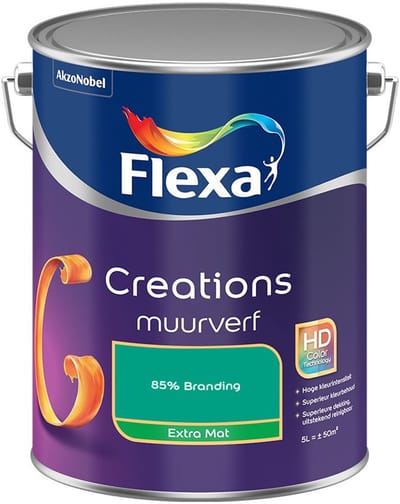 Flexa - Creations Muurverf Extra Mat - 85% Branding - Mengverf - 5 L