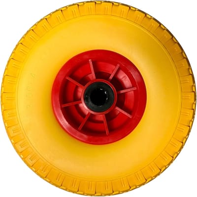 Steekwagenwiel - Reservewiel - Moeiteloos Transport - Lekbestendig Massief Rubber - 260 mm - Zwart