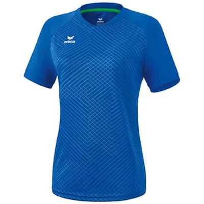 Erima Madrid Shirt Korte Mouw Dames - New Royal | Maat: 36