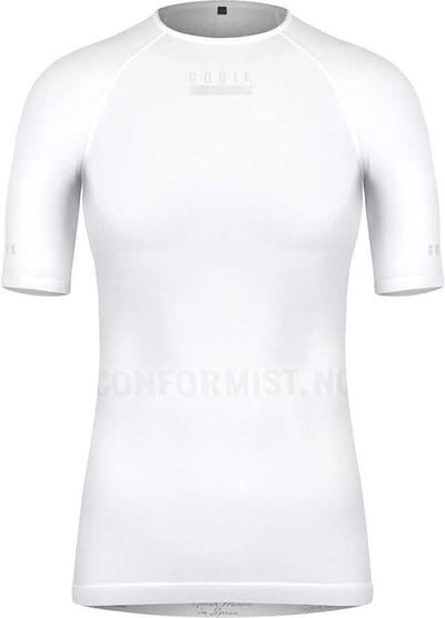 Gobik Limber Skin Korte Mouwen Basislaag Wit XS-S Vrouw