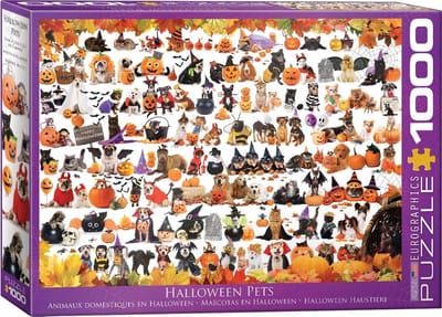 Eurographics puzzel Halloween dieren legpuzzel 1000 stukjes karton.
