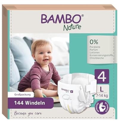 Premium Eco Luiers Maat 4 voor Baby's (7-14 lbs) - 6 x 24 Stuks