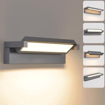 LED Buitenlamp 36W met 350° Zwenkbaar Paneel - IP65 Waterdicht voor Tuin en Balkon