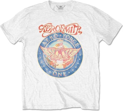 Aerosmith - Aero Force Heren T-shirt - S - Wit