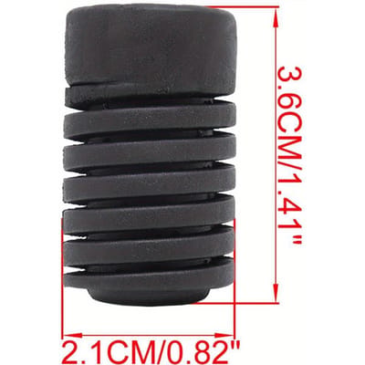 1 stuks Auto Achterklep & Motorkap Schokdemper Kussenpads - Duurzame Rubberen Bufferbanden met Pier Schokblok, Past op 0,59 inch Gaten zwart