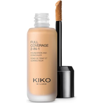 KIKO Milano Volledige Dekking 2-in-1 Foundation en Concealer 25 ml (Verschillende Tinten) - 95 Neutral Gold