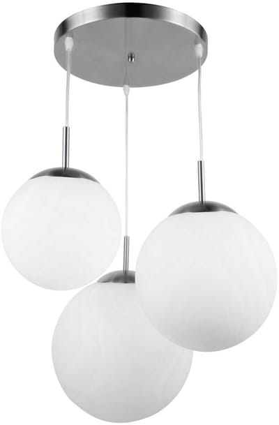 Globo - hanglamp - Joel - nikkel - glas - Ø 52cm - E27 - 1581-3