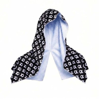 Koelhanddoek met capuchon – 60x30 cm – Koelsjaal voor voetbalfans – Koelhanddoek voor nek en gezicht – Koelhanddoek met UV-bescherming – Koelende hoodie – Sneldrogende handdoek – U-vormige hoofdbedekking – WK-koelhanddoek