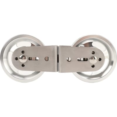 Kabelkatrolwiel 2-weg Katrolblok Roestvrij Staal Stille Lagers Eenvoudige Installatie Katrolsysteem Bevestiging voor Aluminum double pulley
