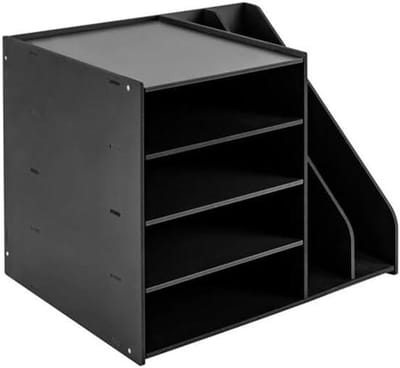 Bureau Organizer - Documentenhouder - Kantoor Organiseren - Afneembare Lades - 39 x 31 x 30 cm - Zwart
