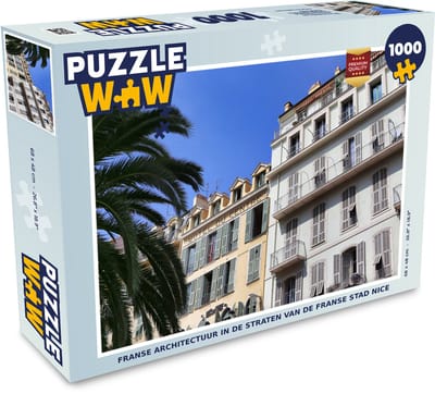 Puzzel Frankrijk - Architectuur - Nice - Legpuzzel - Puzzel 1000 stukjes volwassenen