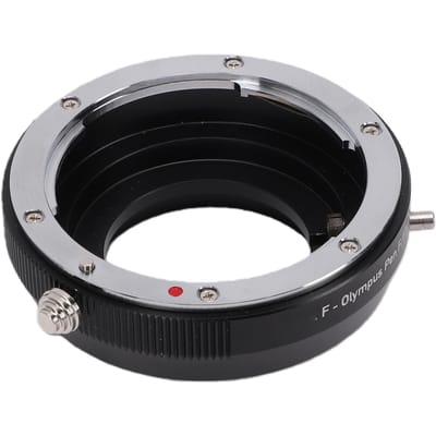 Adaptateur de Monture d'Objectif Compatible avec les Appareils Photo Séries Pen F FT FV Mise au Point Manuelle Alliage d'Aluminium Convertisseur d'Objectif