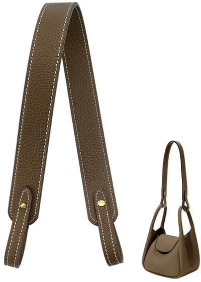 Dailygoods - PH PandaHall Koeienhuid lederen portemonnee riem, tas riem vervanging portemonnee handvat handtas riemen met monnik kop schroeven voor doe-het-zelf schoudertassen crossbody tas portemonnee handtassen