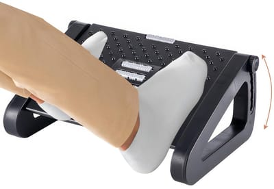Ibenzoa® Verstelbare ergonomische voetensteun met massagefunctie voor ultiem comfort