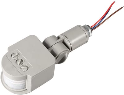 Store_7 - Bewegingssensor Buitenverlichting - Infrarood Sensor - Eenvoudig te Installeren - Grijs - Energiebesparend - Geschikt voor Buiten - Grijs