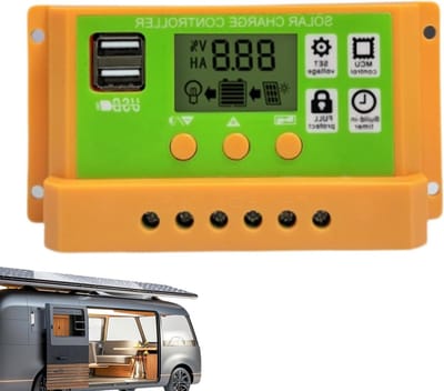 Zonne Laadregelaar - Energie Controller - Batterij Beheer - Omgekeerde Polariteit - 30 A - Zwart