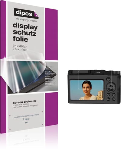 dipos – 4x Beschermfolie geschikt voor fceoul Y6 | Krasbestendige & heldere Screenprotector Ultra-Thin