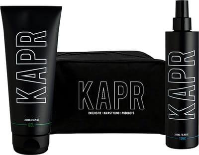 The Exclusive Hairstyle Deal KAPR Gel 200 ml en haar tonic 250 ml incl gratis toilettas