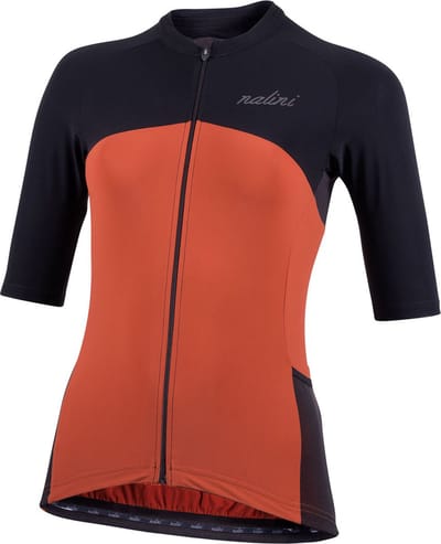 Nalini - Dames - Fietsshirt - Korte Mouwen - Wielrenshirt - Rood - Zwart - NEW SUN BLOCK LADY J - S