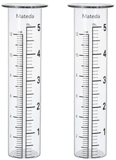 5 inch regenmeter buis - 2 stuks voor tuin en buitengebruik